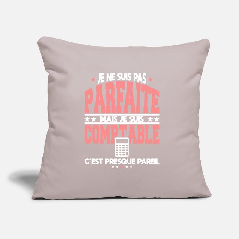 Je ne suis pas parfaite mais je suis comptable Coussin et housse de 45 x 45 cm