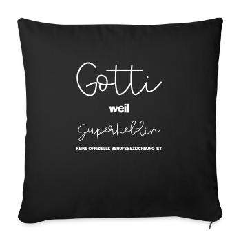 Gotti Heldin - Sofakissen mit Füllung 45 x 45 cm - Schwarz - Vorne