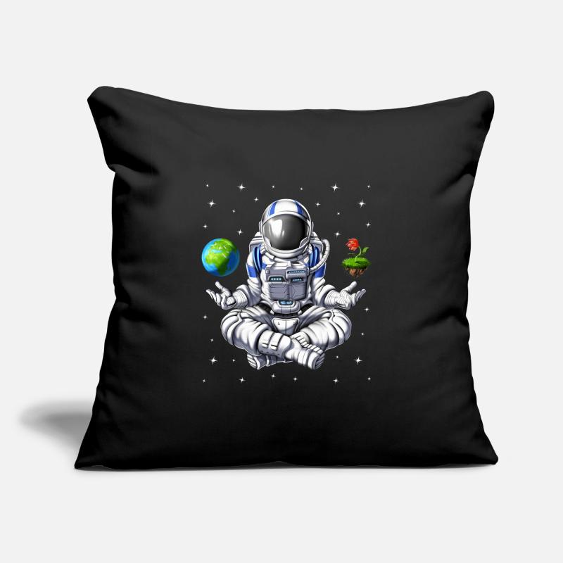 Méditation d’astronaute de l’espace Coussin et housse de 45 x 45 cm