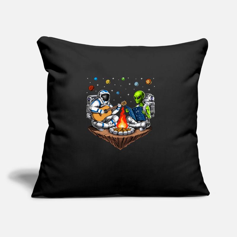 Astronaute de l’espace extraterrestre Camping Coussin et housse de 45 x 45 cm