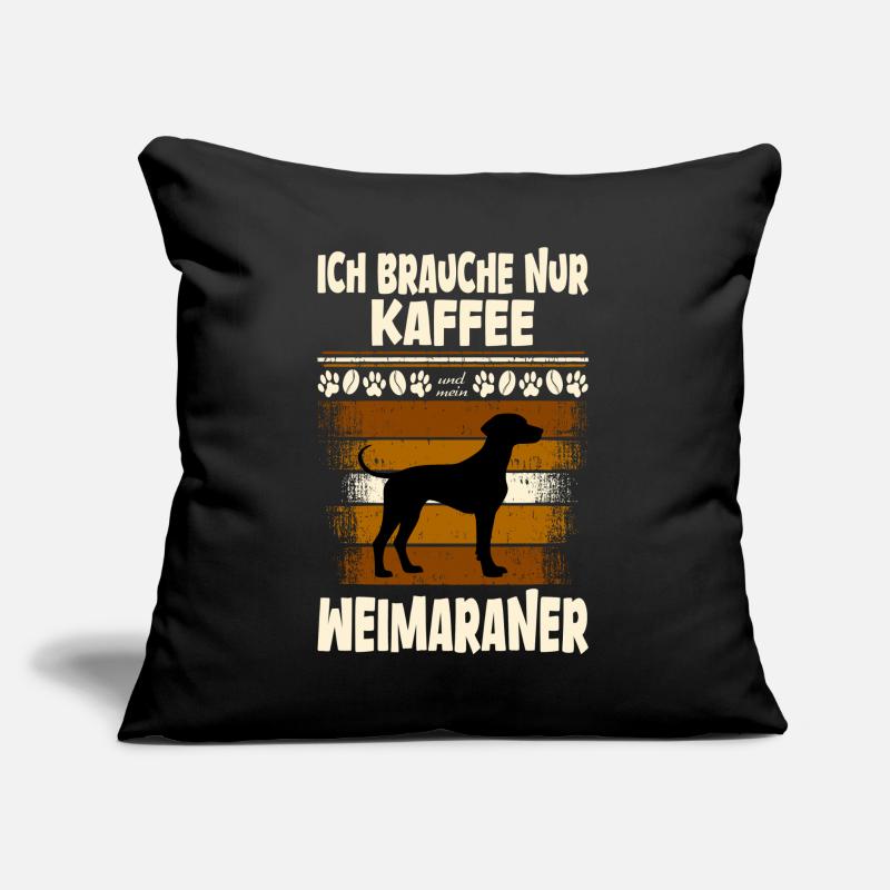 Weimaraner coffee Sofa pillow with filling 45cm x 45cm