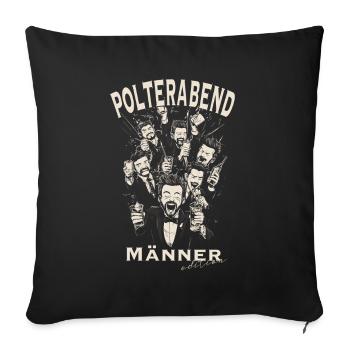 Bachelor party bachelor party men edition - Sofa pillow with filling 45cm x 45cm - black - Front