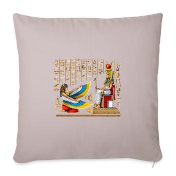 Egyptian Goddess Maat Isis - Sofa pillow with filling 45cm x 45cm - light taupe - Front