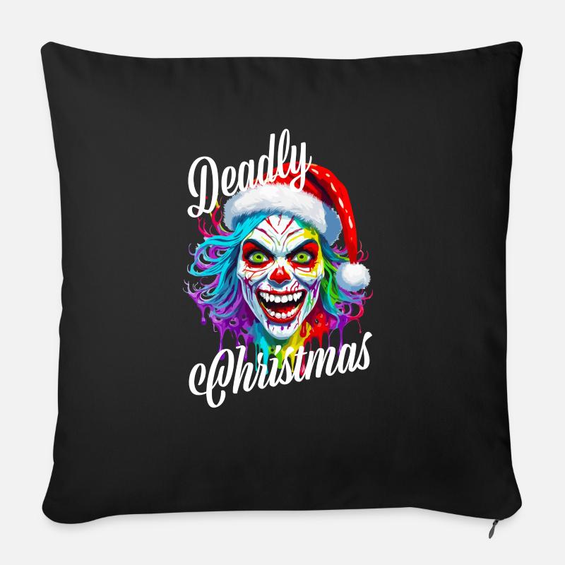 Deadly Christmas - Coussin et housse de 45 x 45 cm - noir