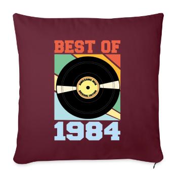 Le meilleur de 1984 - Coussin et housse de 45 x 45 cm - bordeaux - Devant