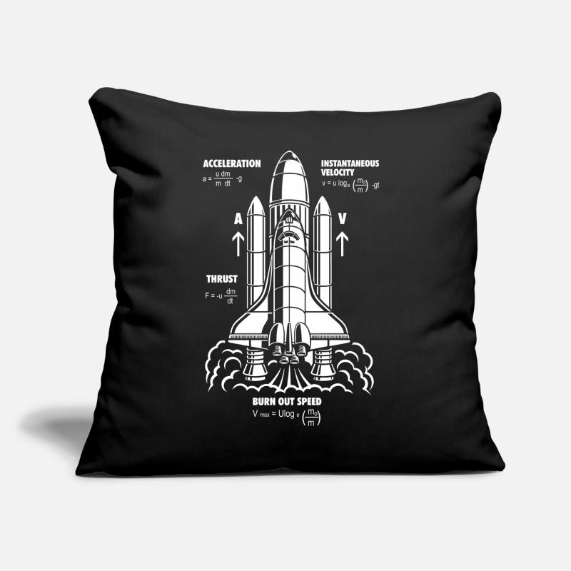 Formule de propulsion de fusée Nerdy STEM Rocket Gift Coussin et housse de 45 x 45 cm