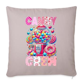 Candy Crew Decoration Candy Lover Sweet Tooth - Sofa pillow with filling 45cm x 45cm - light taupe - Front