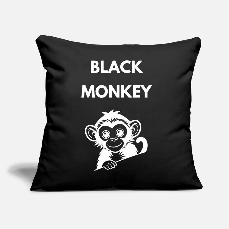 Black Monkey  Sofa pillow with filling 45cm x 45cm