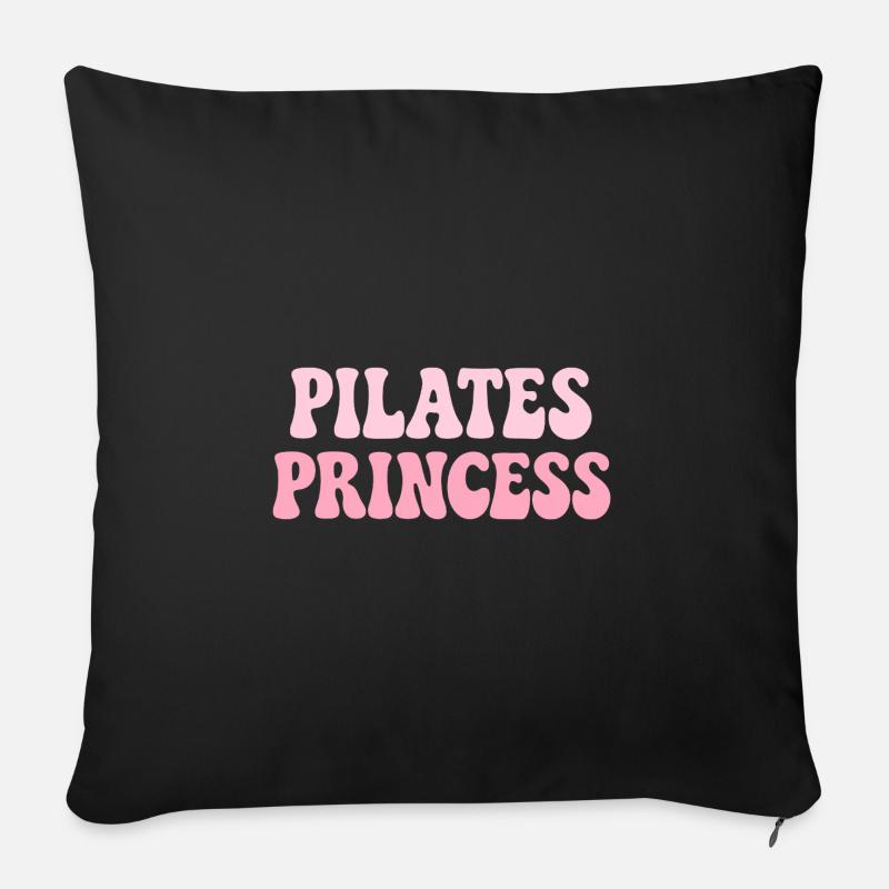 Pilates Princess - Sofakissen mit Füllung 45 x 45 cm - Schwarz