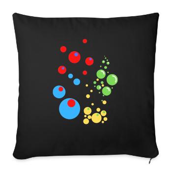 Bubbles - Sofakissen mit Füllung 45 x 45 cm - Schwarz - Vorne