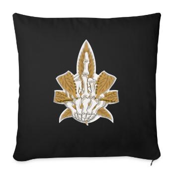 Skeleton Sheet - Sofa pillow with filling 45cm x 45cm - black - Front