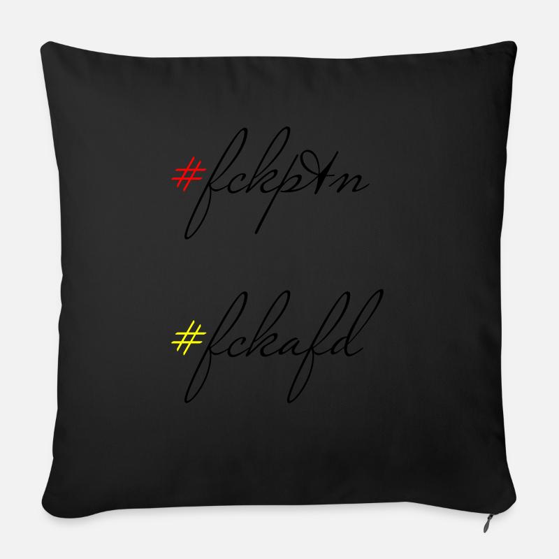 Setting an example - Sofa pillow with filling 45cm x 45cm - black