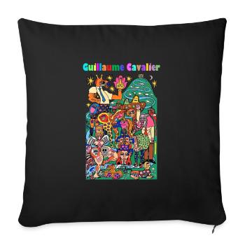 Grevus Animalis - Coussin et housse de 45 x 45 cm - noir - Devant