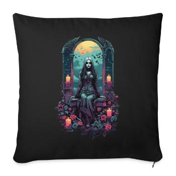 Occult Gothic Witch Magical Gloomy Halloween - Sofa pillow with filling 45cm x 45cm - black - Front
