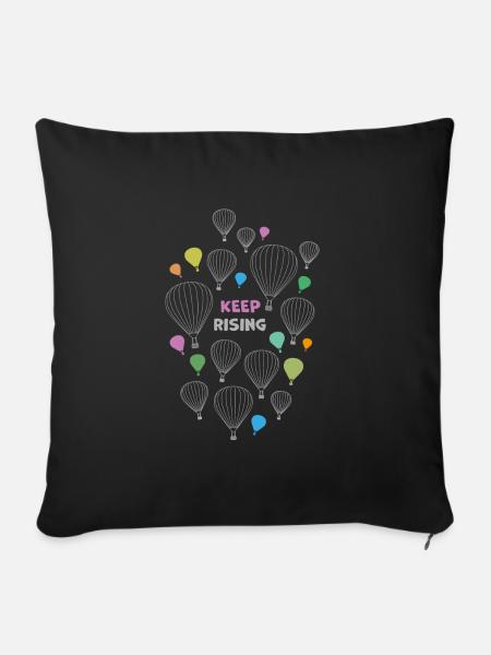 Keep Rising - Sofakissen mit Füllung 45 x 45 cm - Schwarz