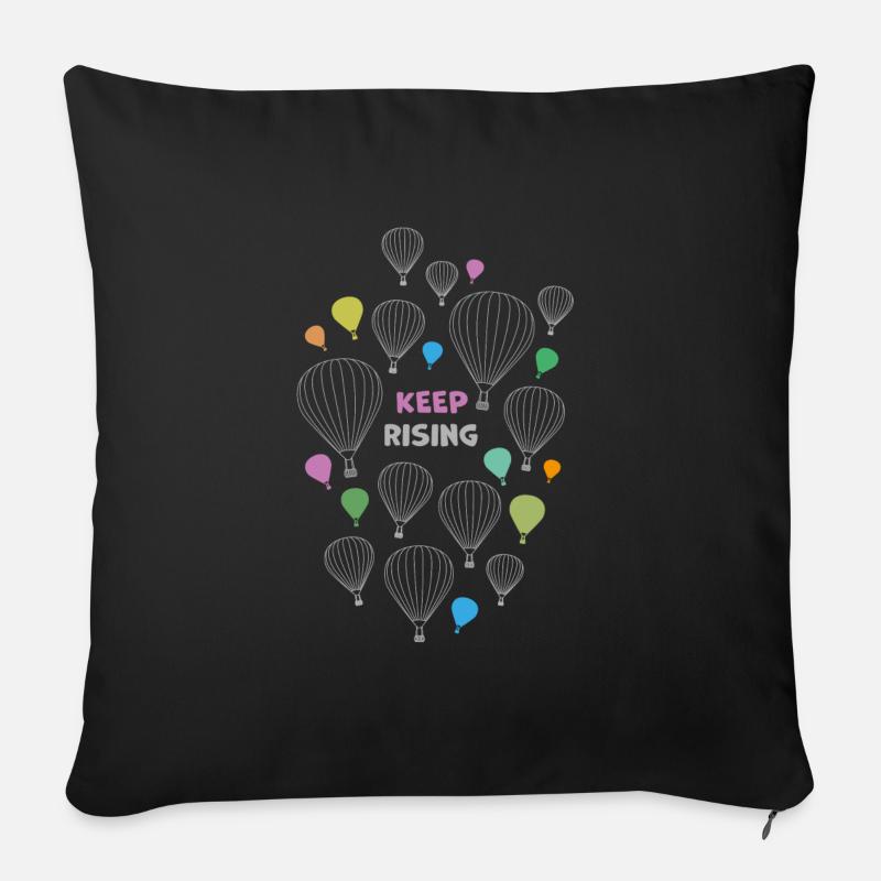 Keep Rising - Sofakissen mit Füllung 45 x 45 cm - Schwarz