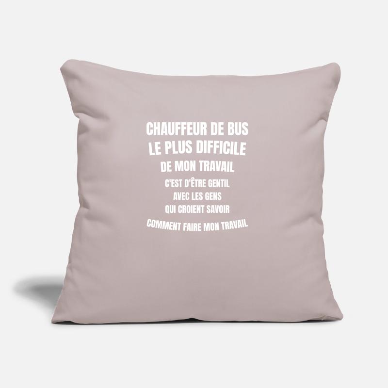 chauffeur de bus Coussin et housse de 45 x 45 cm