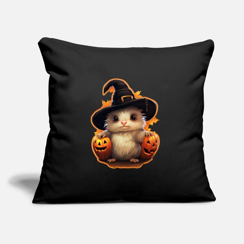 Monstre mignon d’Halloween Coussin et housse de 45 x 45 cm