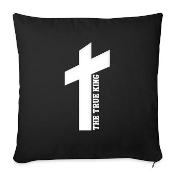 Le vrai roi - Coussin et housse de 45 x 45 cm - noir - Devant