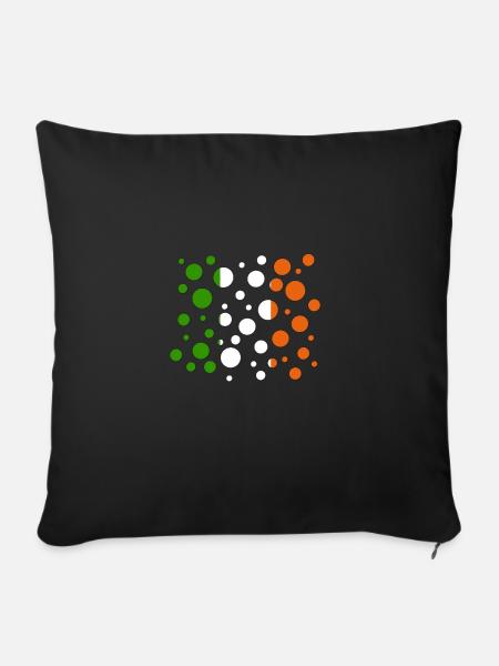 Ireland Irland - Sofakissen mit Füllung 45 x 45 cm - Schwarz