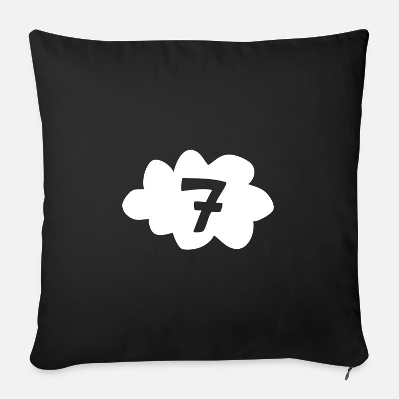 Wolke Sieben - Sofakissen mit Füllung 45 x 45 cm - Schwarz