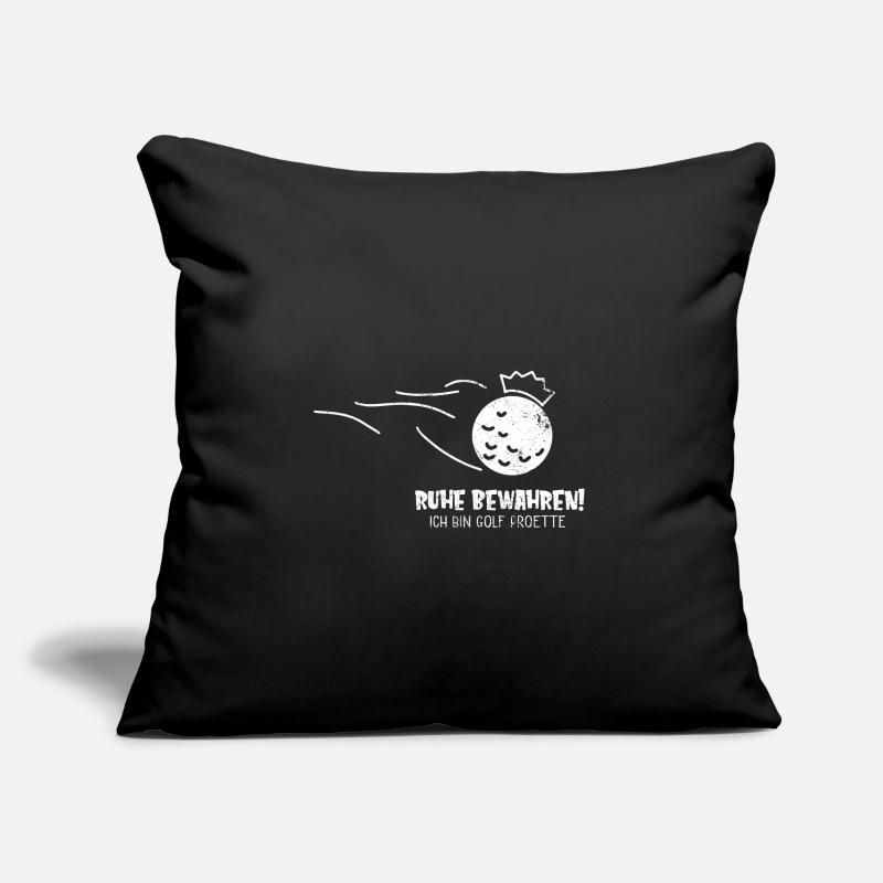 RUHE BEWAHREN PROETTE PROFI GOLF BALL SPRUCH MOTIV Sofakissen mit Füllung 45 x 45 cm
