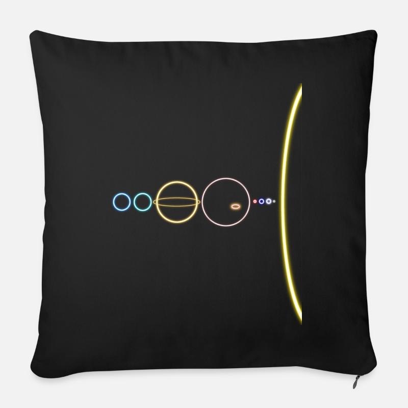 Solar System - Sofakissen mit Füllung 45 x 45 cm - Schwarz
