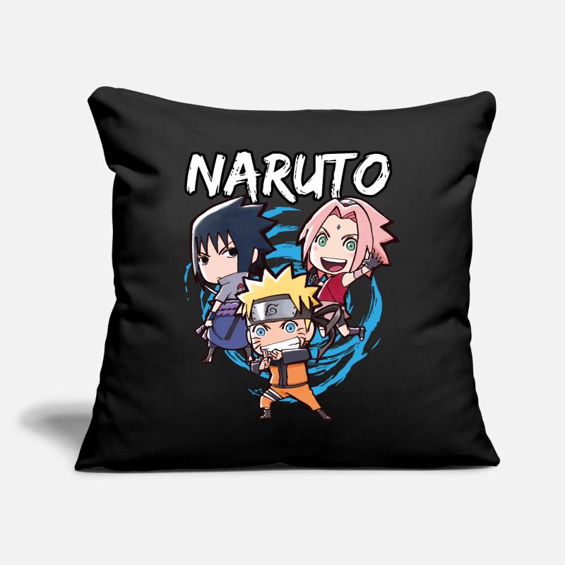 Naruto Shippuden Naruto, Sakura & Sasuke En Chibi Coussin et housse de 45 x 45 cm