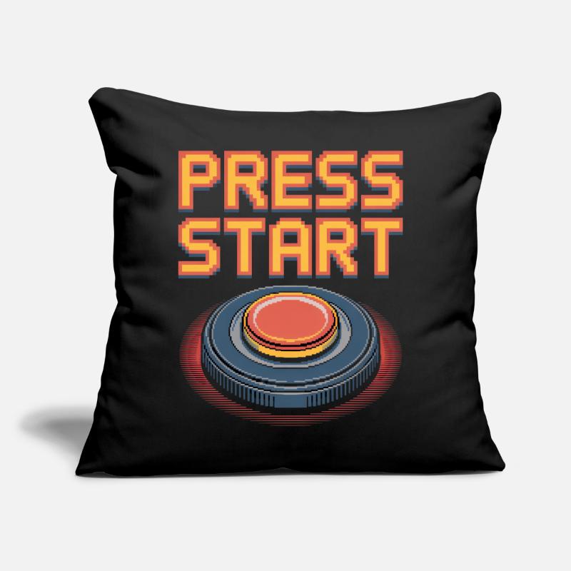 Press Start Retro Gaming Pixel Arcade Button Sofa pillow with filling 45cm x 45cm
