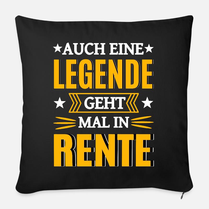 Legende In Rente - Sofakissen mit Füllung 45 x 45 cm - Schwarz