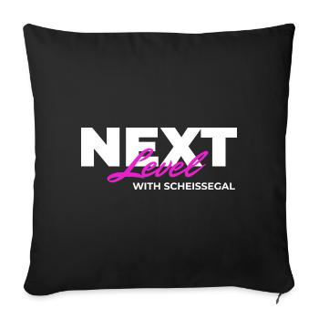 Next Level with SCHEISSEGAL - Sofa pillow with filling 45cm x 45cm - black - Front