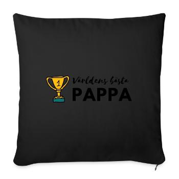 Le meilleur père du monde - Coussin et housse de 45 x 45 cm - noir - Devant