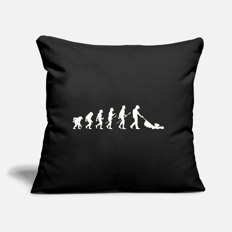 Mann mäht Rasen EVOLUTION Kleingarten Rasenmäher Sofakissen mit Füllung 45 x 45 cm
