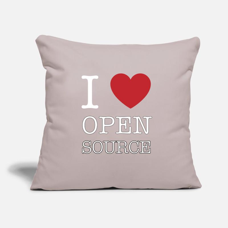 I love open source! Sofa pillow with filling 45cm x 45cm