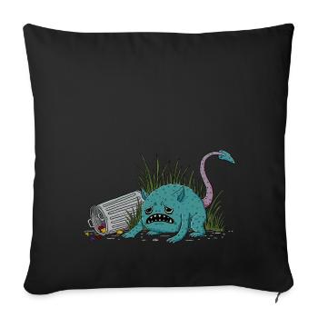 Czesio - Sofakissen mit Füllung 45 x 45 cm - Schwarz - Vorne