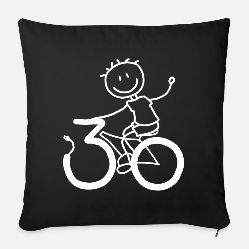 Il a traversé les années 30! - Coussin et housse de 45 x 45 cm - noir