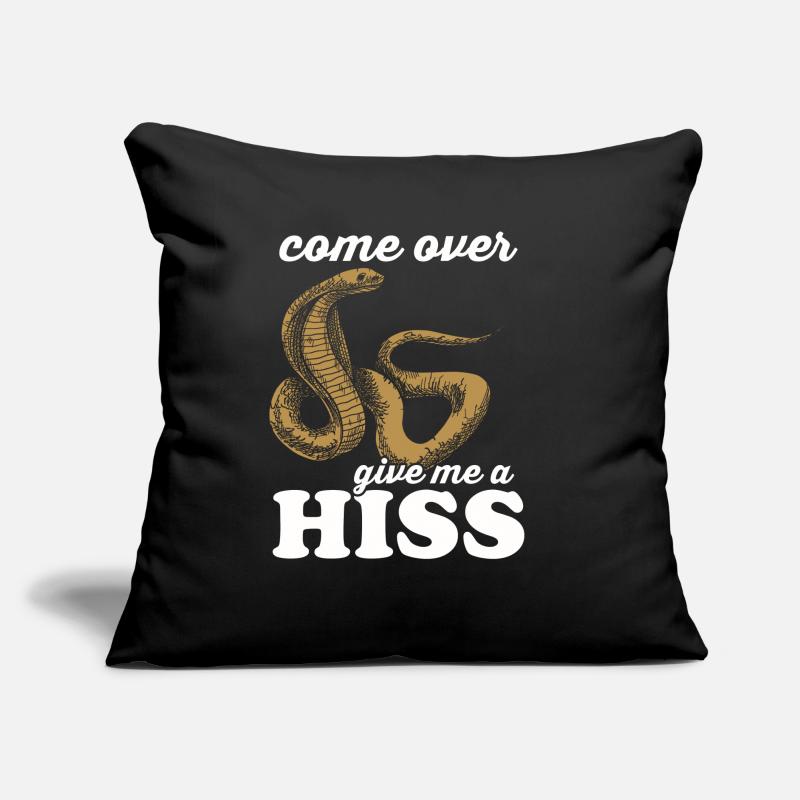 Schlange Geschenk Tier Reptil Cobra Python Boa Sofakissen mit Füllung 45 x 45 cm