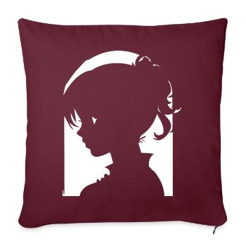 Batcave Girl Dark Fairytale Goth Occult Women Got - Coussin et housse de 45 x 45 cm - bordeaux - Devant