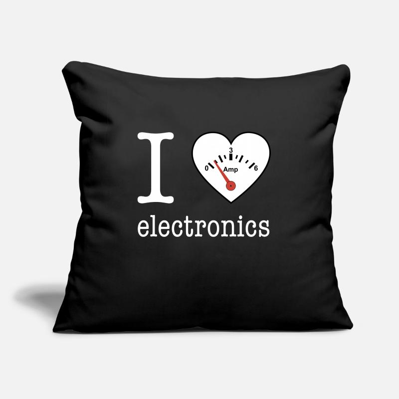 I love Electronics - electronics / gift idea Sofa pillow with filling 45cm x 45cm