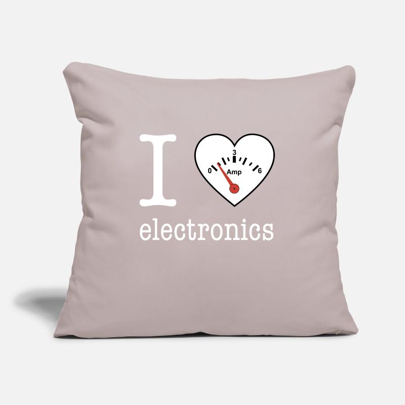 I love Electronics - electronics / gift idea Sofa pillow with filling 45cm x 45cm