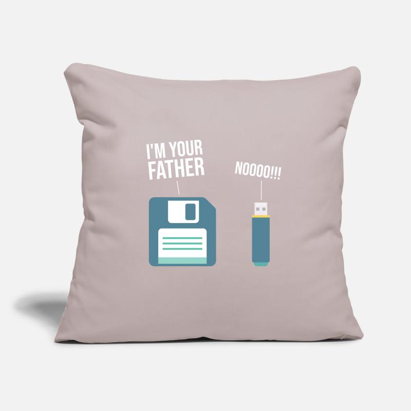 Funny 90's Floppy Disk Computer USB Sofa pillow with filling 45cm x 45cm