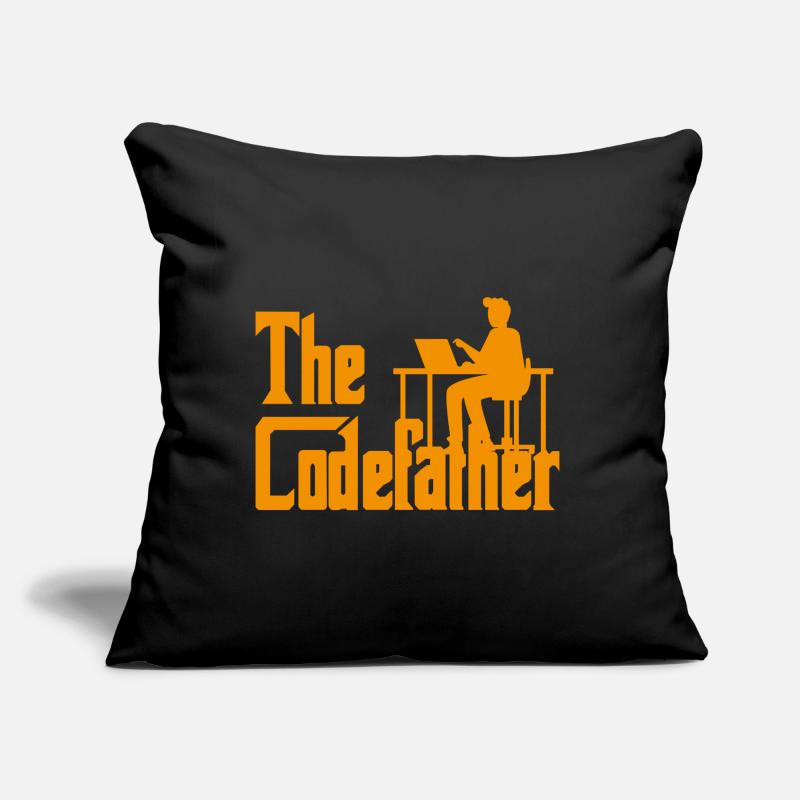 The Codefather Coding Programier Cadeau Coussin et housse de 45 x 45 cm