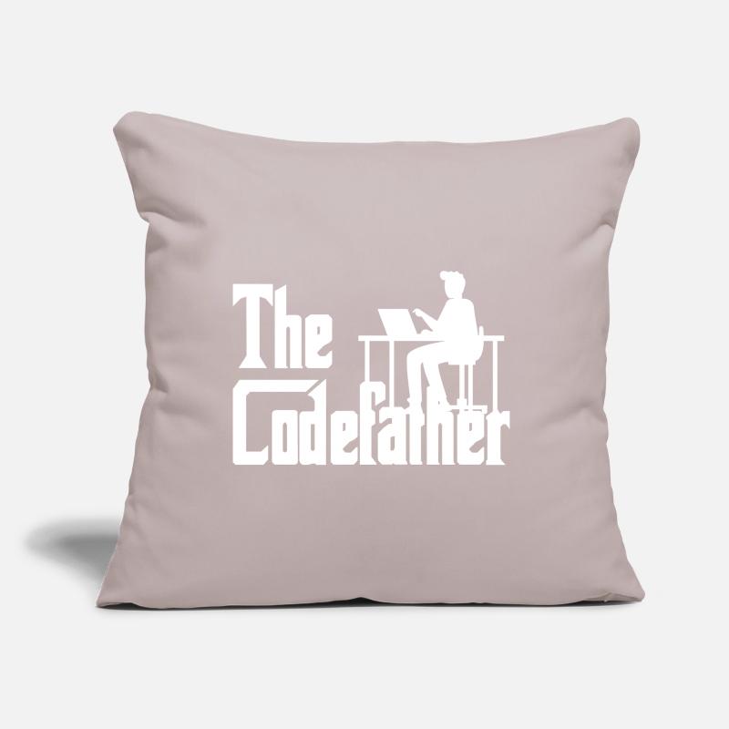 The Codefather Coding Programier Cadeau Coussin et housse de 45 x 45 cm