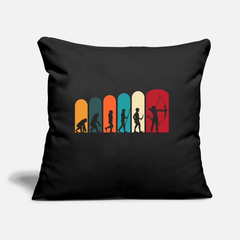 Archery archery archer evolution Sofa pillow with filling 45cm x 45cm