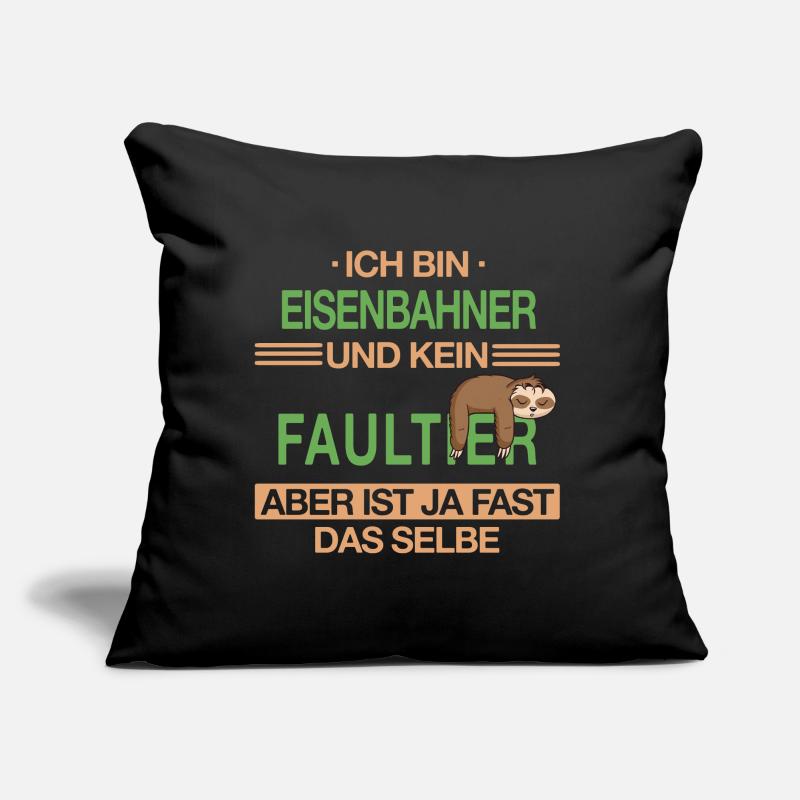 Eisenbahner Lokführer Eisenbahn Bahn Beruf Spruch Sofakissen mit Füllung 45 x 45 cm