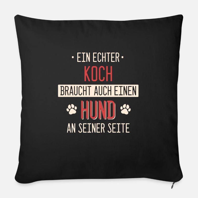 Koch Köche Chefkoch kochen Küche Beruf Spruch - Sofakissen mit Füllung 45 x 45 cm - Schwarz