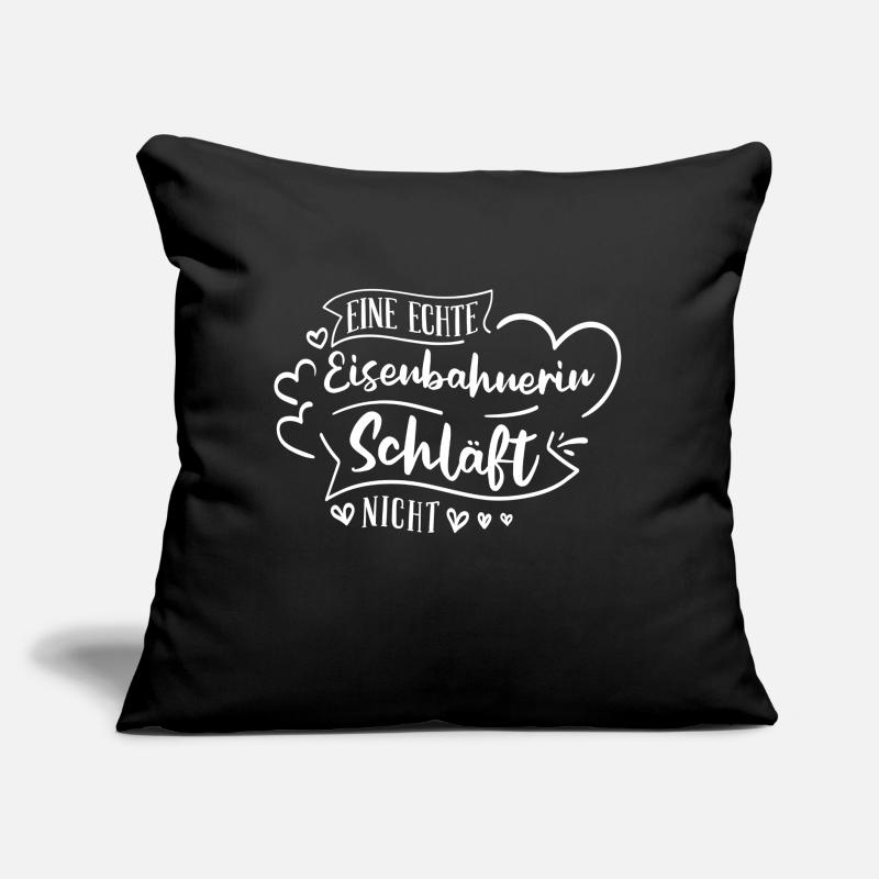 Eisenbahner Lokführer Eisenbahn Bahn Beruf Spruch Sofakissen mit Füllung 45 x 45 cm