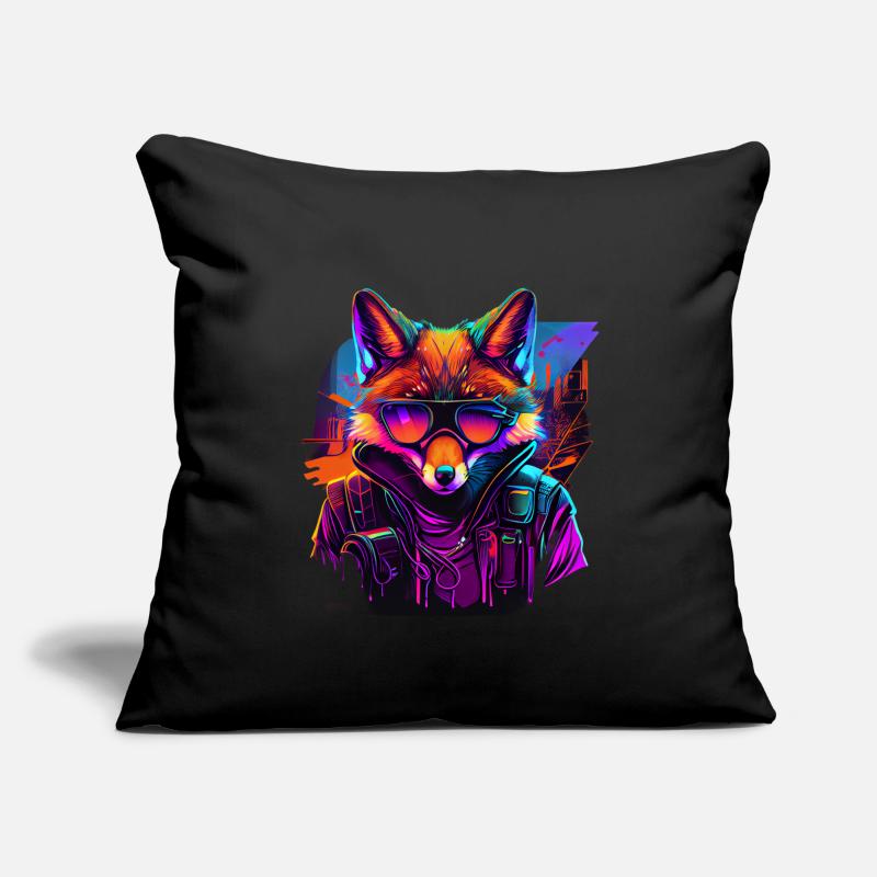 Creative Robber Fox Design Fox Lovers Coussin et housse de 45 x 45 cm