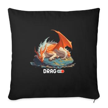 Dragoff V.4 - Coussin et housse de 45 x 45 cm - noir - Devant