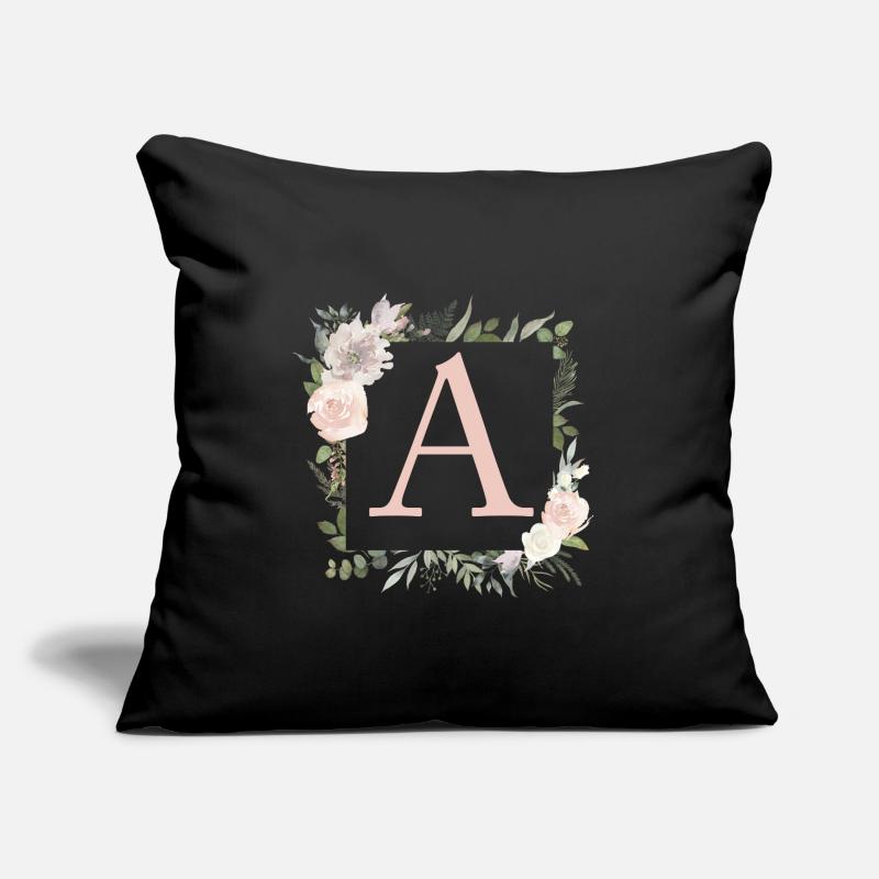 A monogram eucalyptus boho Sofa pillow with filling 45cm x 45cm
